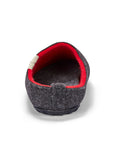 Outback Men's Slipper in Charcoal and Red