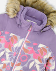One Piece Discover Snowsuit Lilac Retro Flower Print