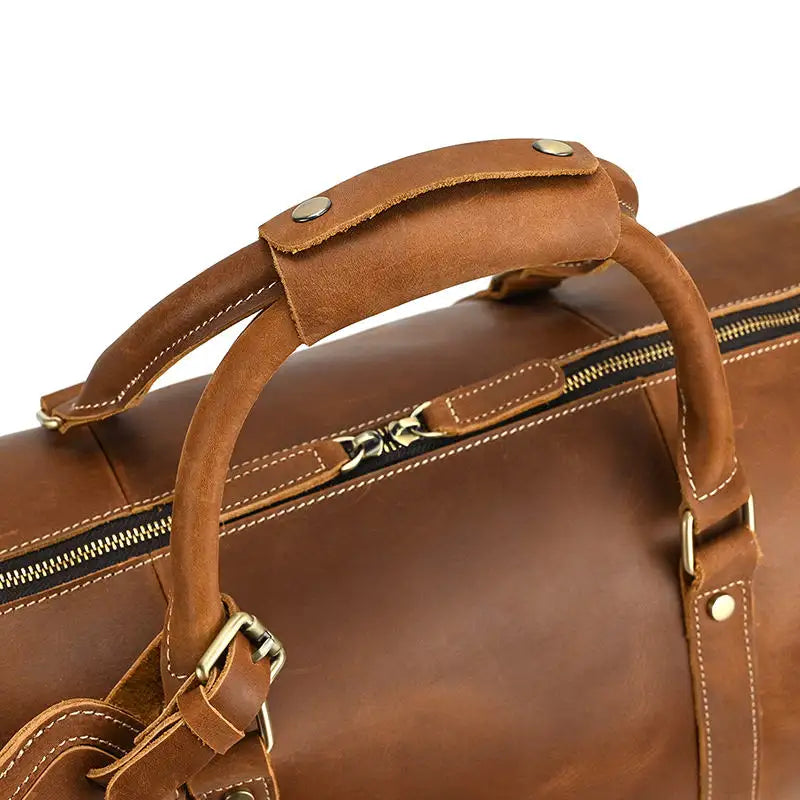 The Dagny Weekender | Large Leather Duffle Bag -