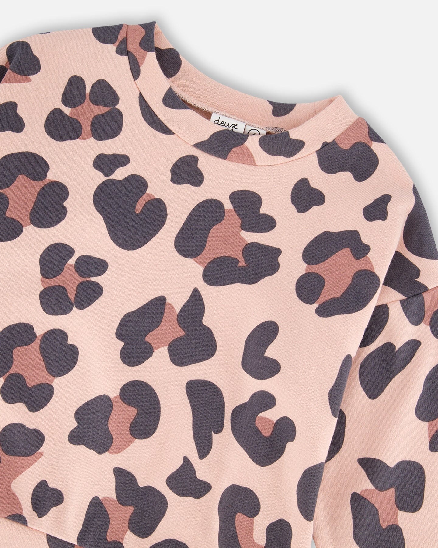 Pink Leopard French Terry Sweatshirt