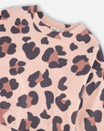 Pink Leopard French Terry Sweatshirt