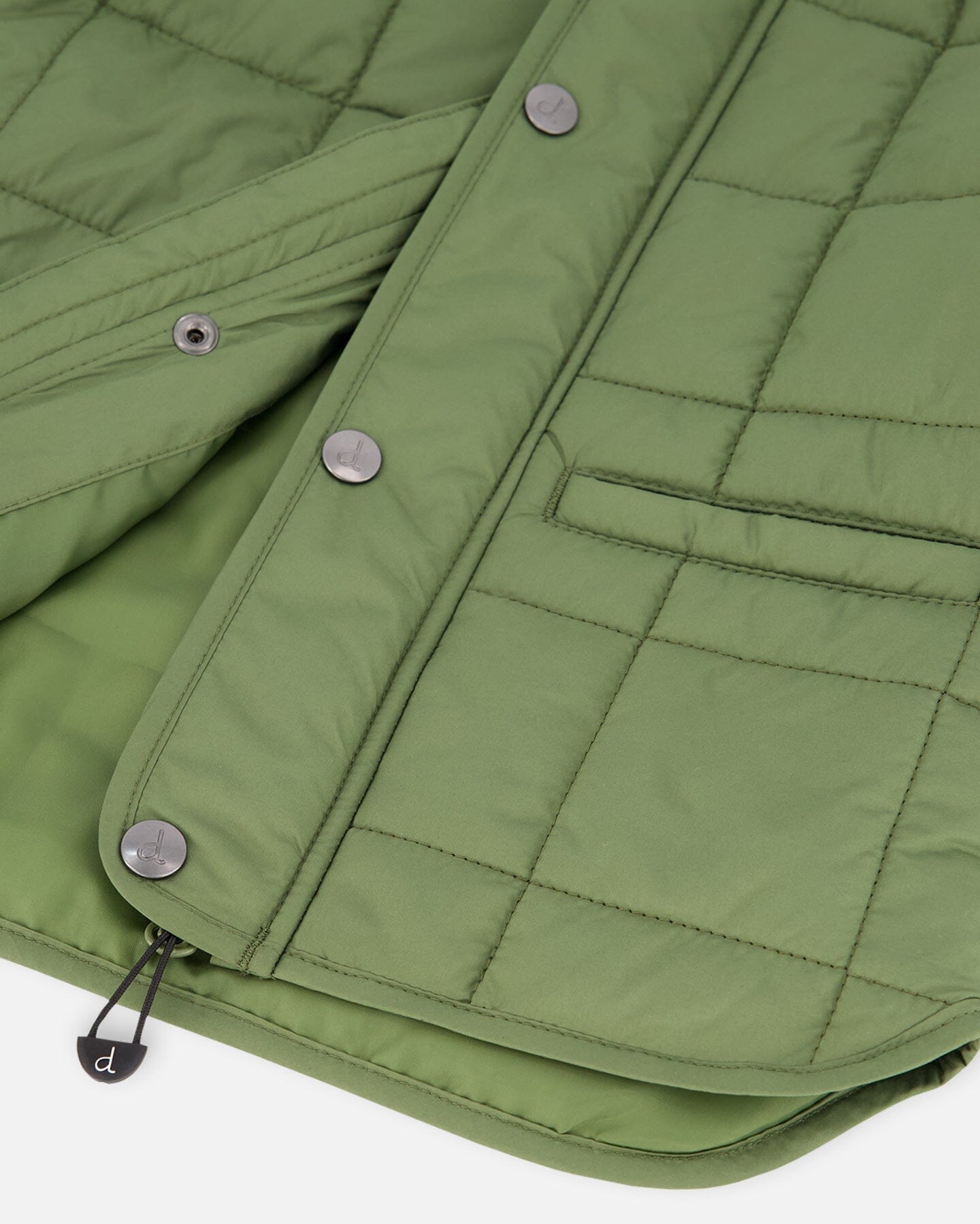 Quilted Mid Season Jacket in Khaki