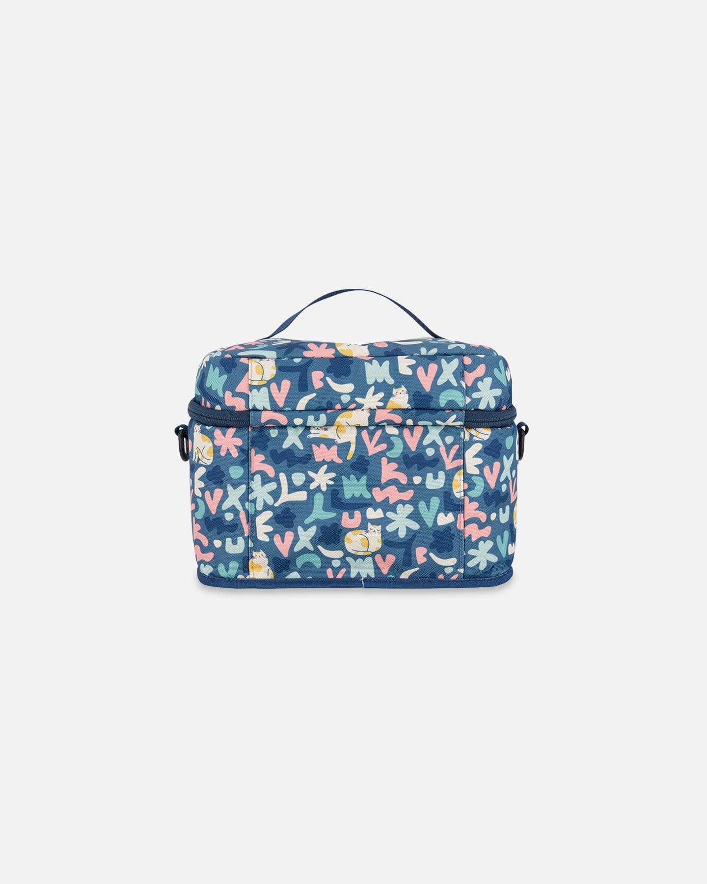 Lunch Box Green Cat Print-1