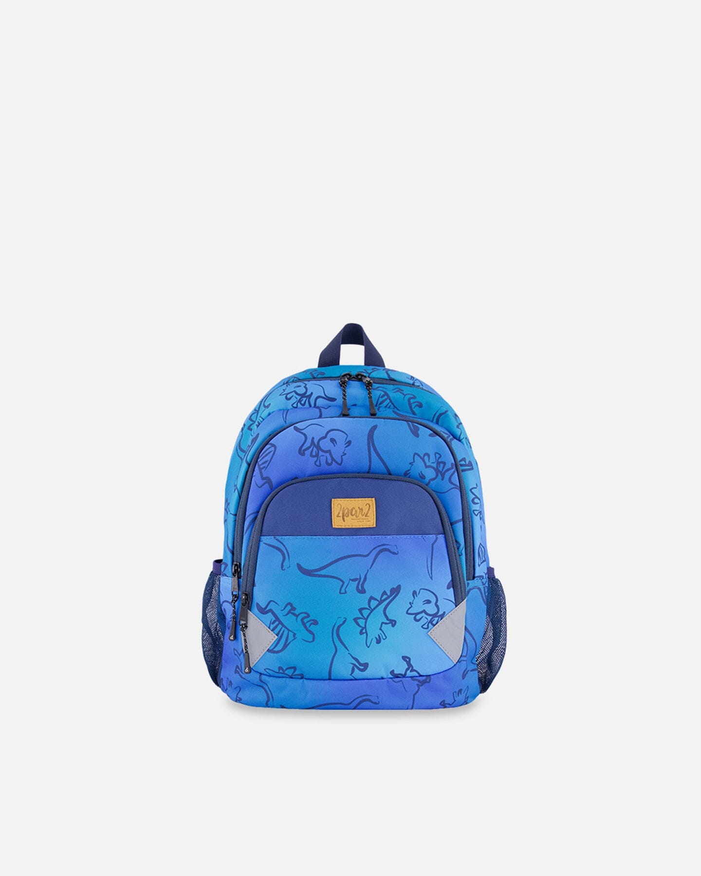 Little Kids Backpack Blue Gradient Dinosaur Print-0