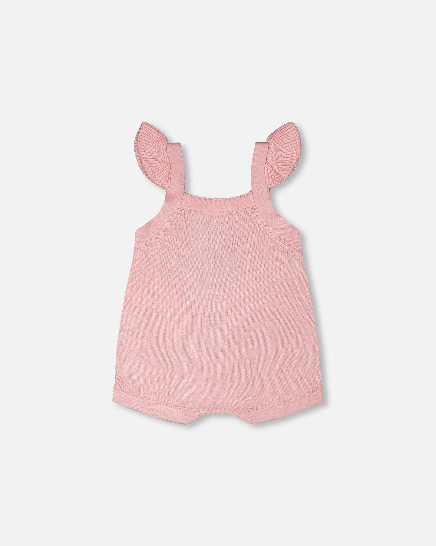 Knit Strawberry Romper Light Pink-2