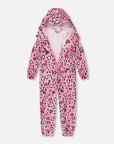 Pink rain jumpsuit with color-changing hearts print-2