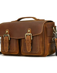The Faust Leather Camera Bag | Crossbody Vintage Camera Messenger Bag