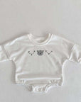 Joy Bear Bodysuit, White, Purple or Blue