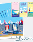 Happy and Glorious Red Arrows Seaside Print