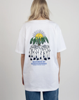 Surf Trip White Cotton Unisex T Shirt