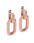 U-Shaped Hoop Earrings with Detachable Link Charm – Choose Finish by MyaMoon at www.brixbailey.com