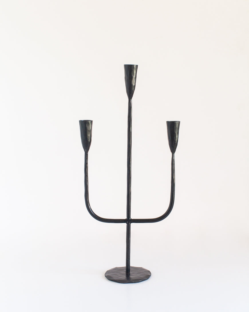 Hand Forged Iron Candelabra