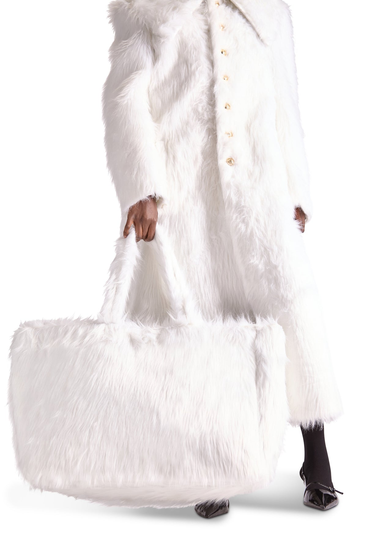 Large Faux Fur Bag