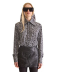 Tailored Fit Monogram Print Shirt