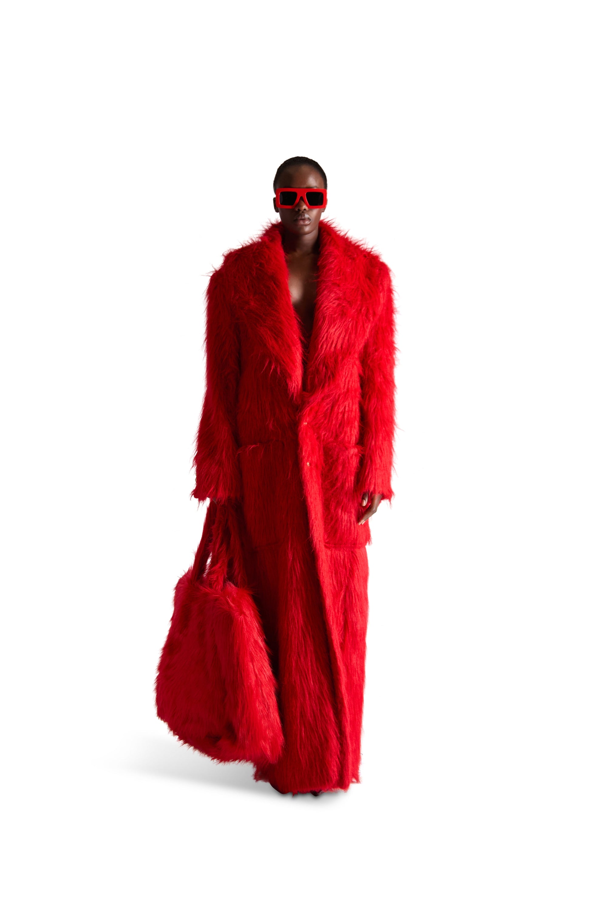 Large Faux Fur Bag