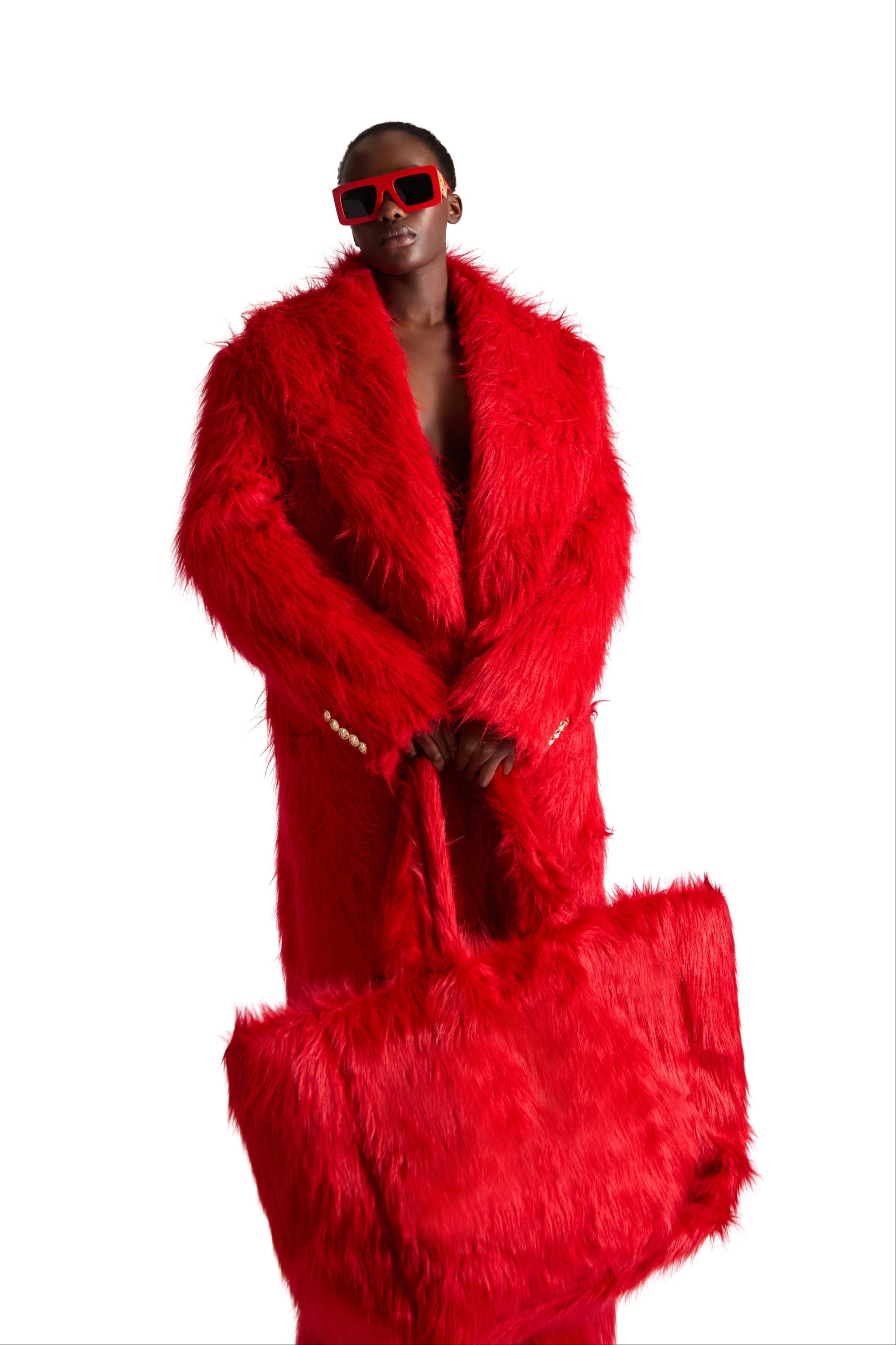 Large Faux Fur Bag