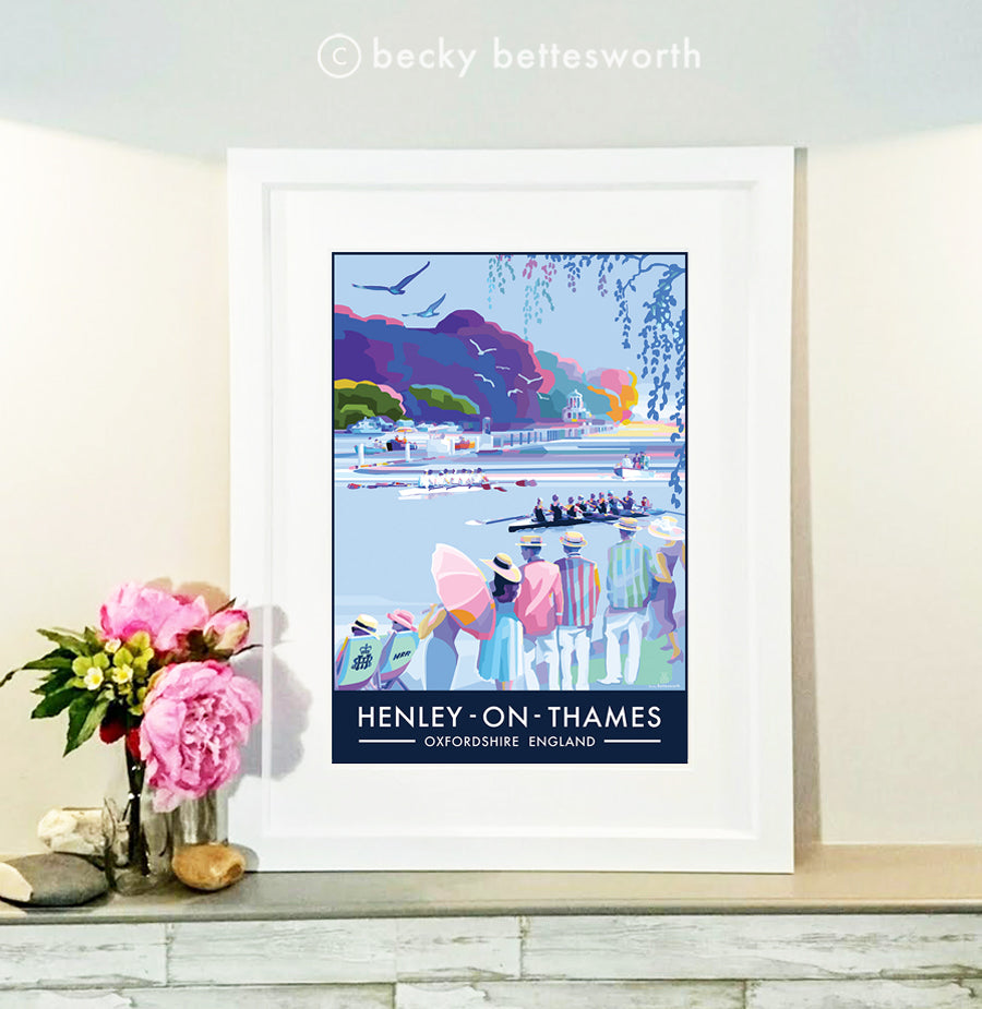 Henley on Thames Vintage Poster Print