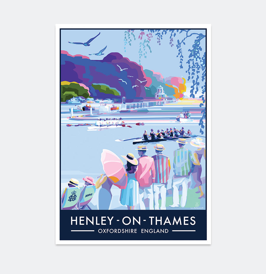 Henley on Thames Vintage Poster Print