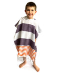 Veracruz Hooded Poncho Towel - Purple-1