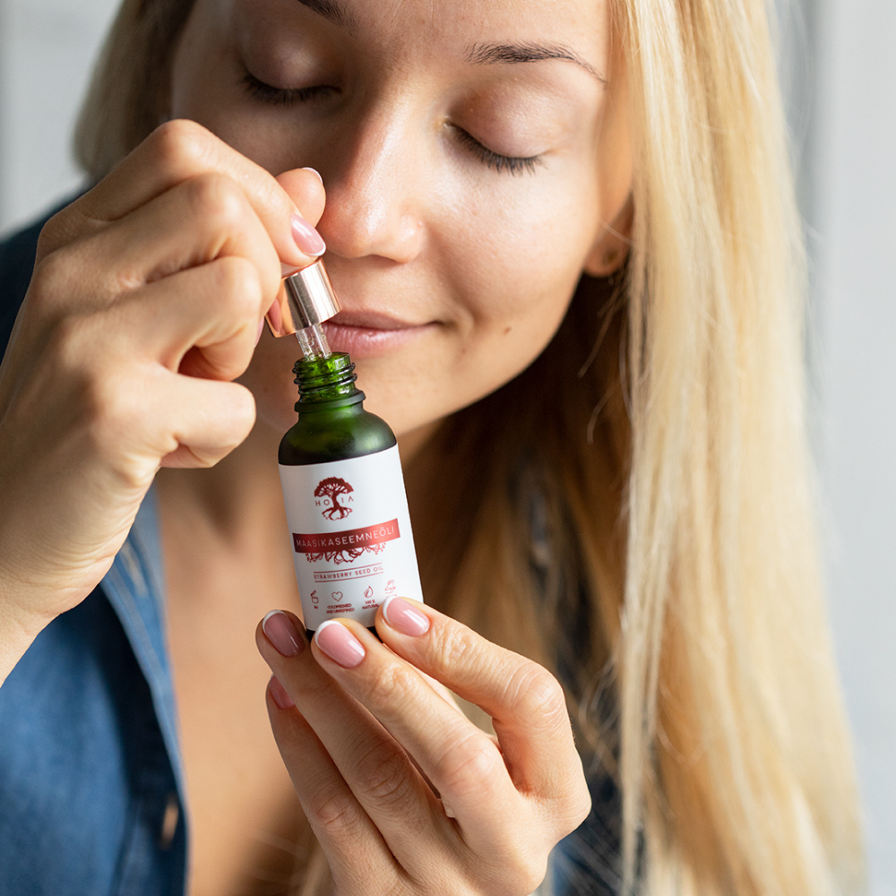 Nourish Your Skin with HOIA Strawberry Seed Oil - Luxurious & Natural Care by HOIA at www.brixbailey.com