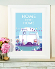 Home Sweet Home Vintage Poster Print