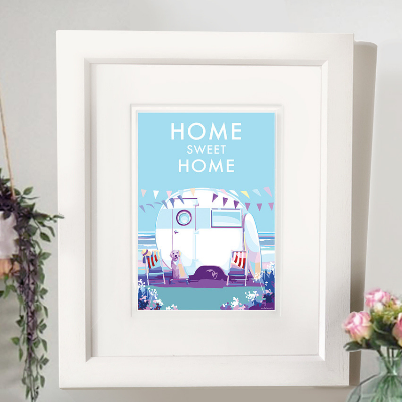 Home Sweet Home Vintage Poster Print