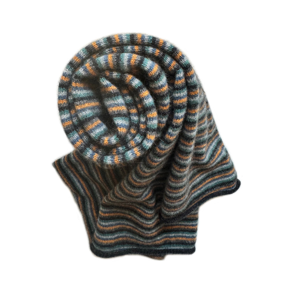 Possum Merino &amp; Silk Six Colour Scarf