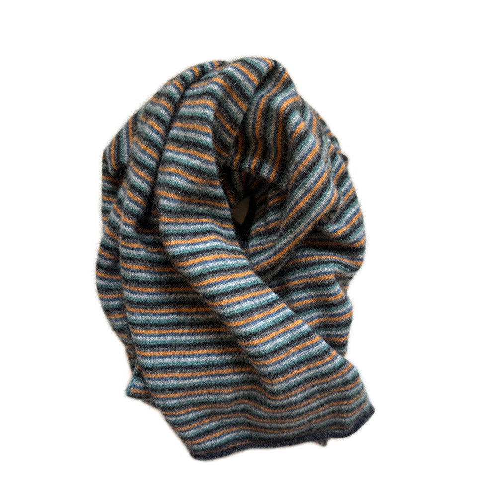 Possum Merino &amp; Silk Six Colour Scarf