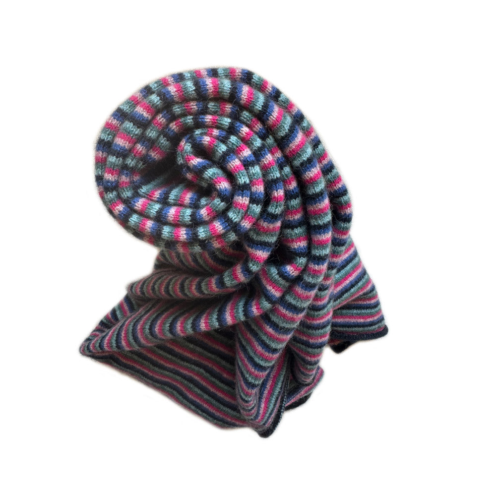 Possum Merino &amp; Silk Six Colour Scarf