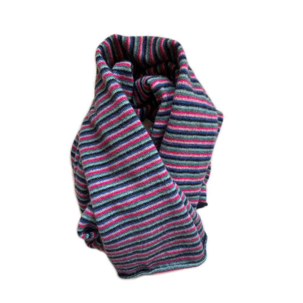 Possum Merino &amp; Silk Six Colour Scarf