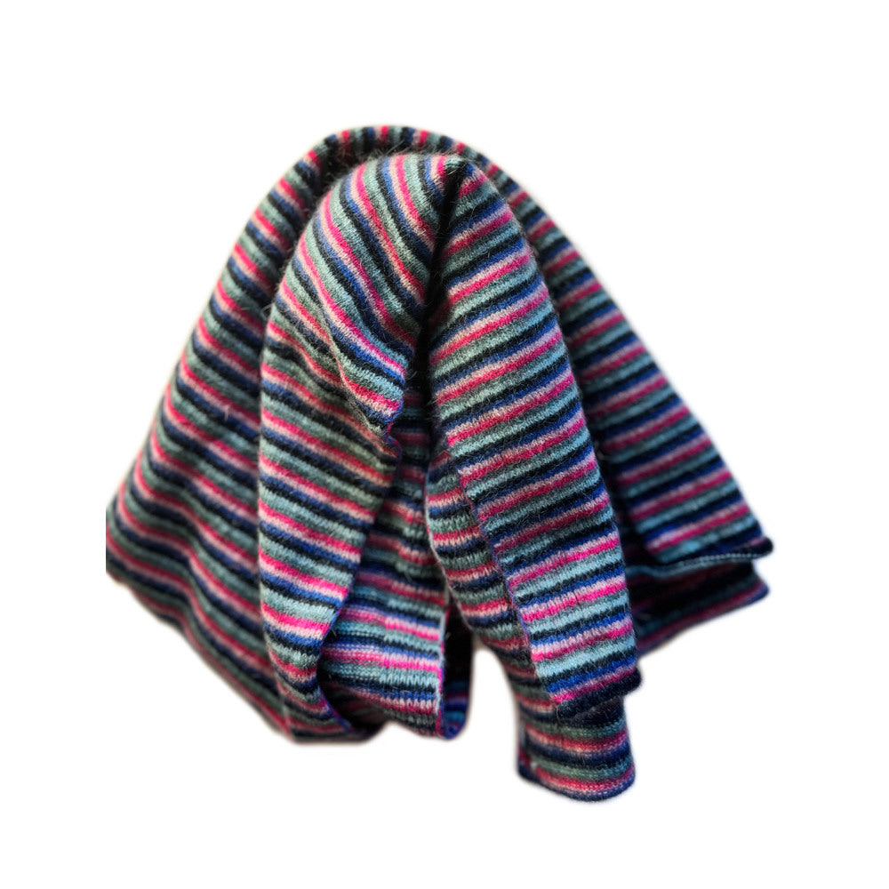 Possum Merino &amp; Silk Six Colour Scarf