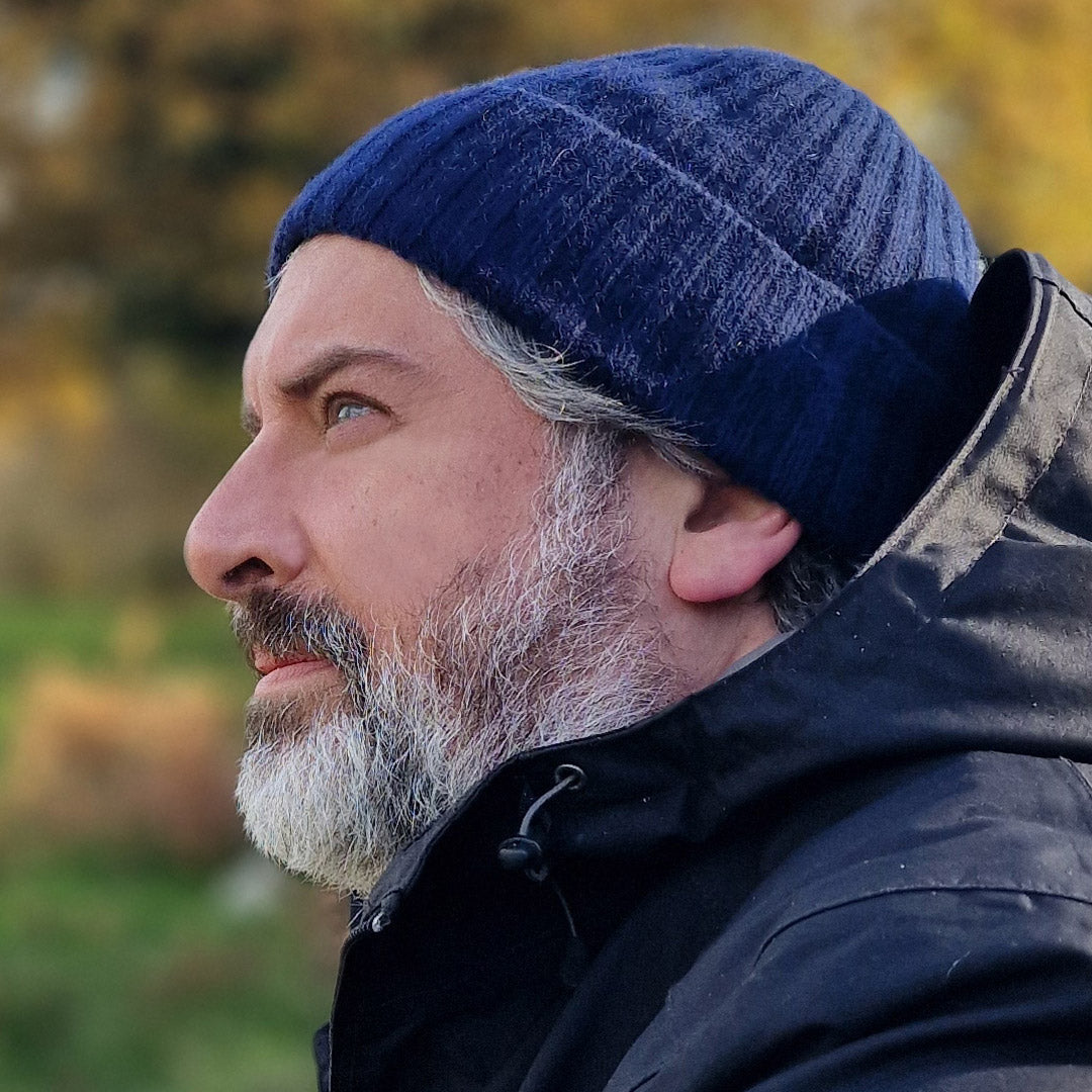 Possum Merino & Silk Ribbed Beanie
