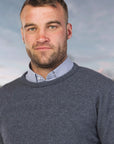 Men’s Possum Merino & Silk Crew Neck Jumper