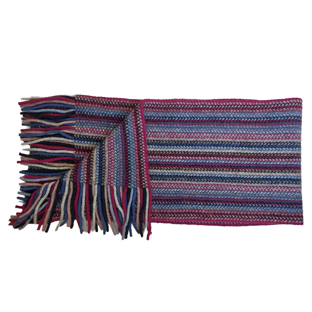 Possum Merino &amp; Silk Multi Striped Scarf