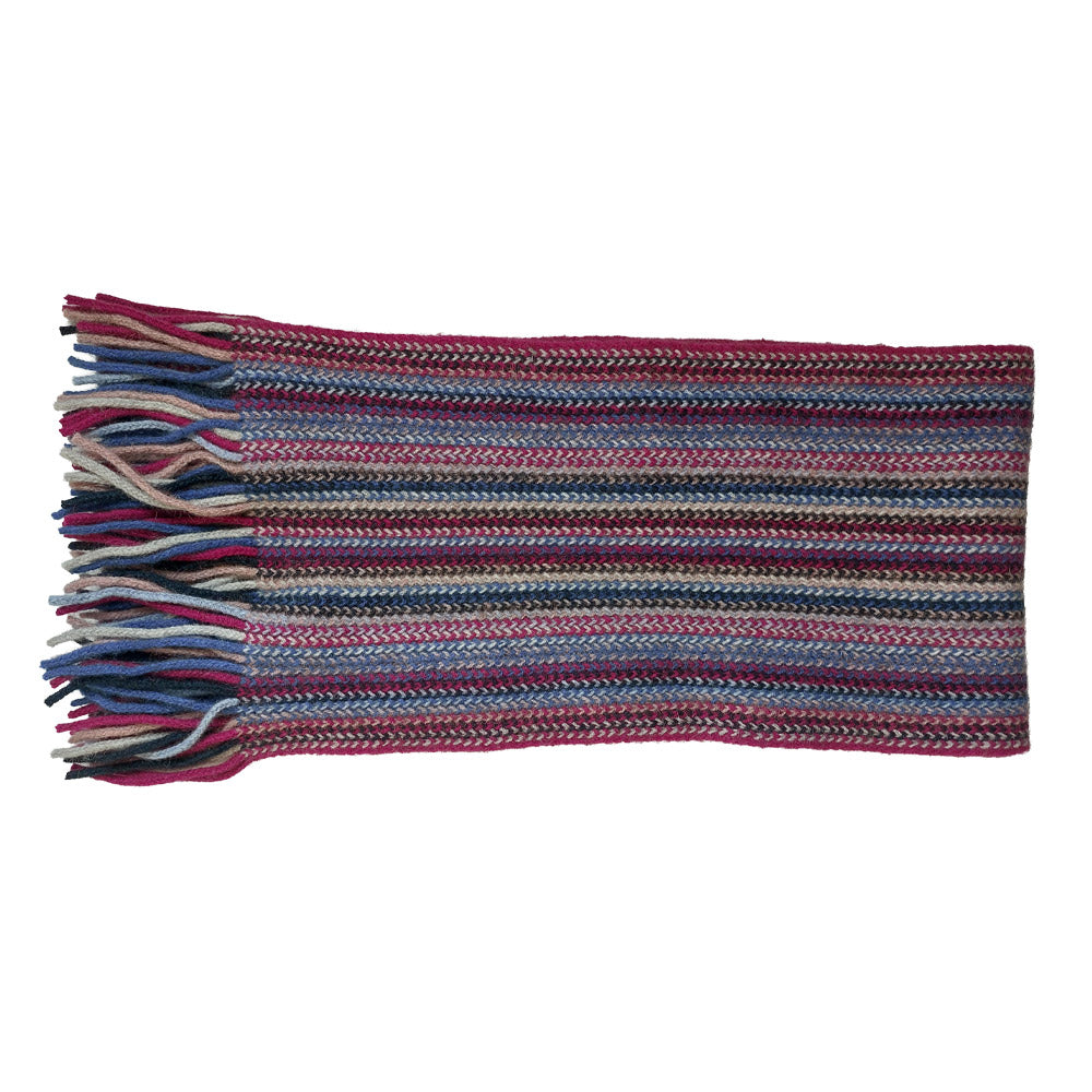 Possum Merino &amp; Silk Multi Striped Scarf