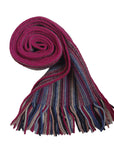 Possum Merino & Silk Multi Striped Scarf