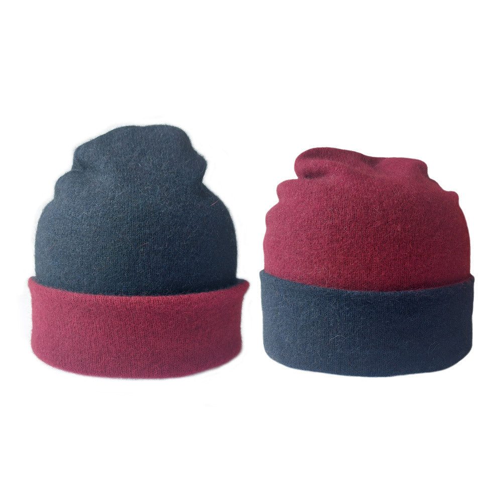 Possum Merino &amp; Silk Reversible Beanie