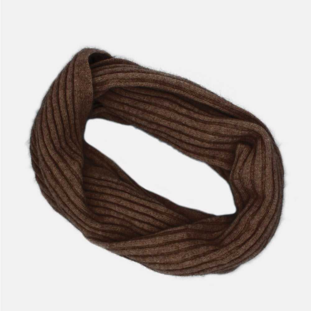 Possum Merino &amp; Silk Ribbed Loop Scarf