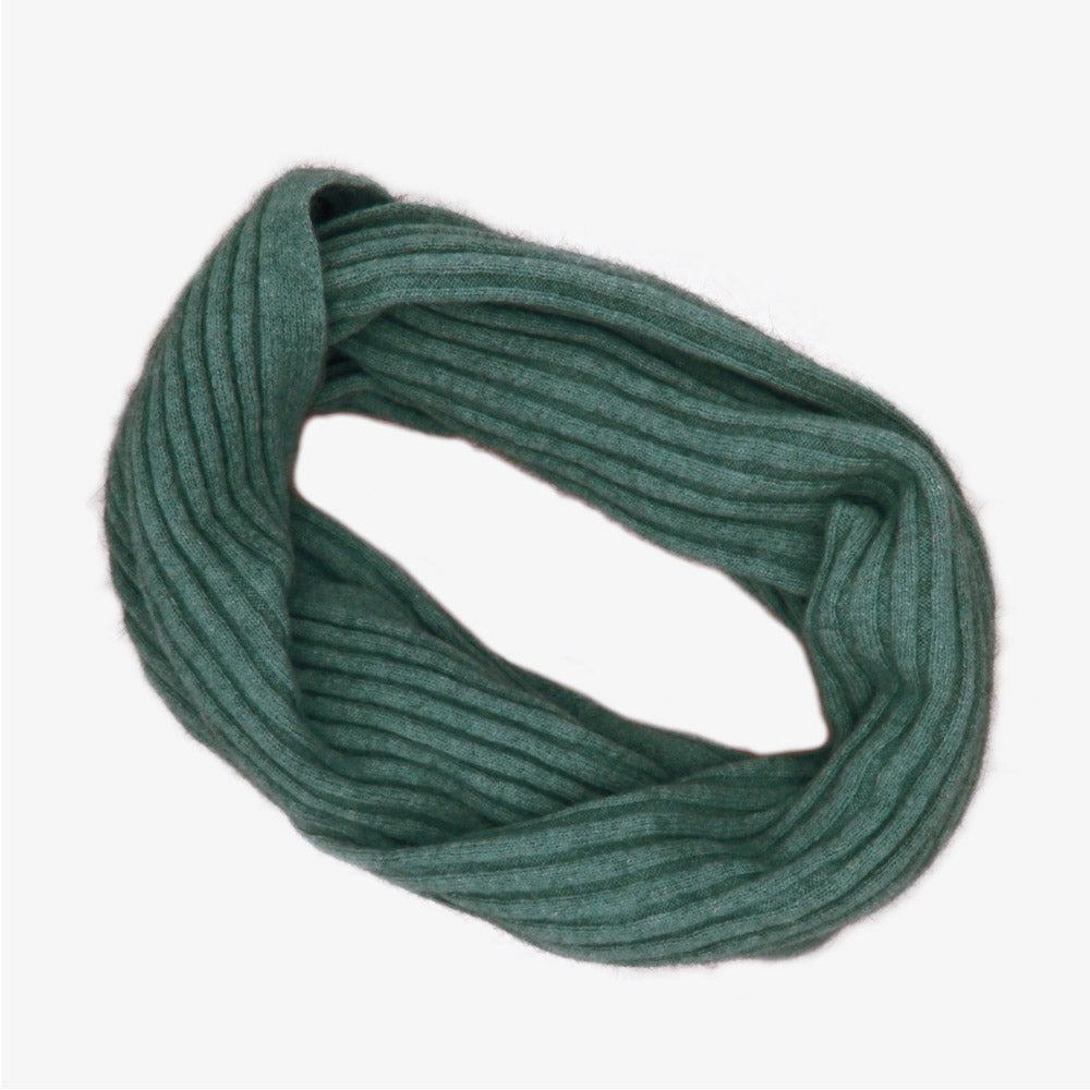 Possum Merino &amp; Silk Ribbed Loop Scarf