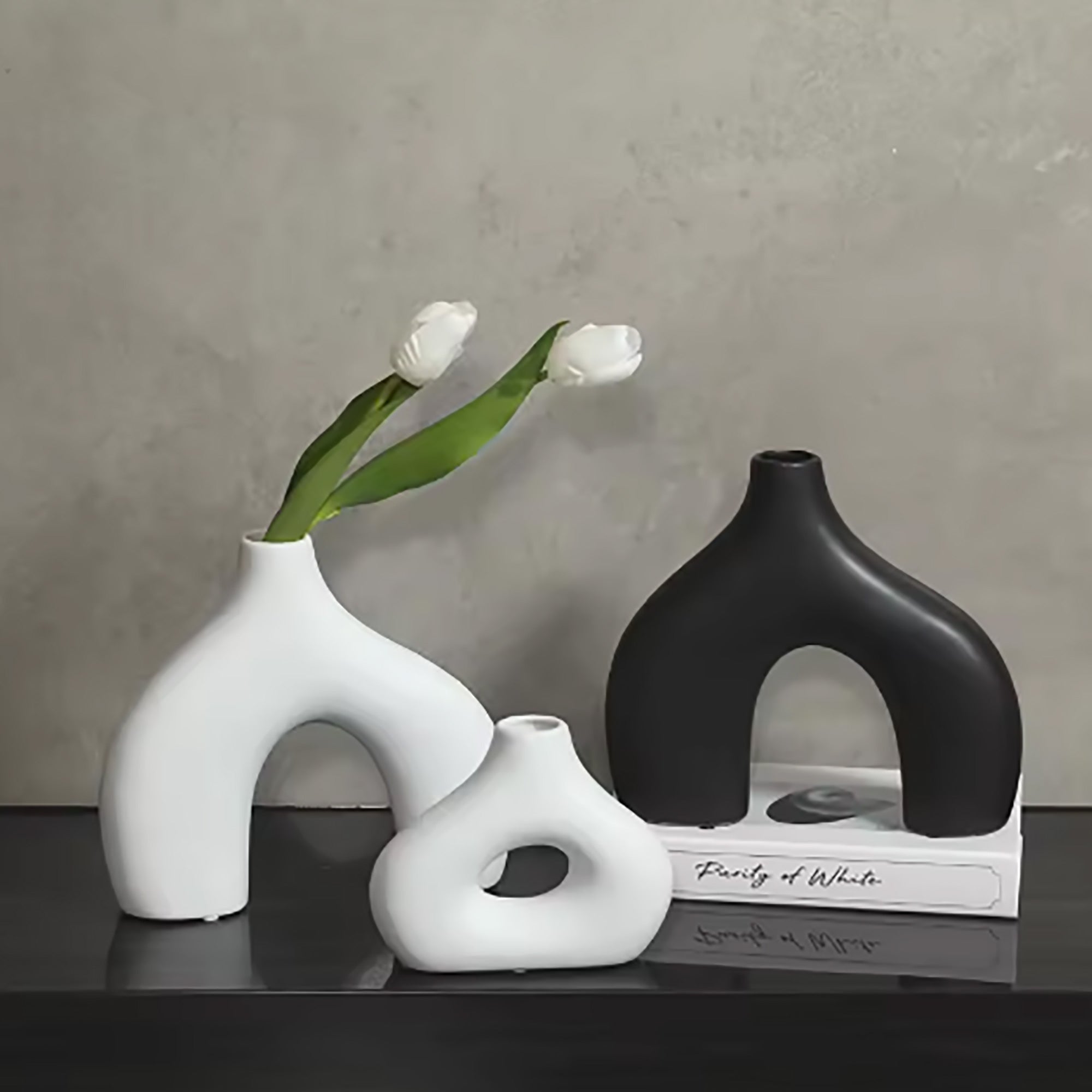 Cutout Vase-White-3