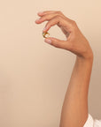 Bold Sol Hoop Earrings with Black Onyx in Gold