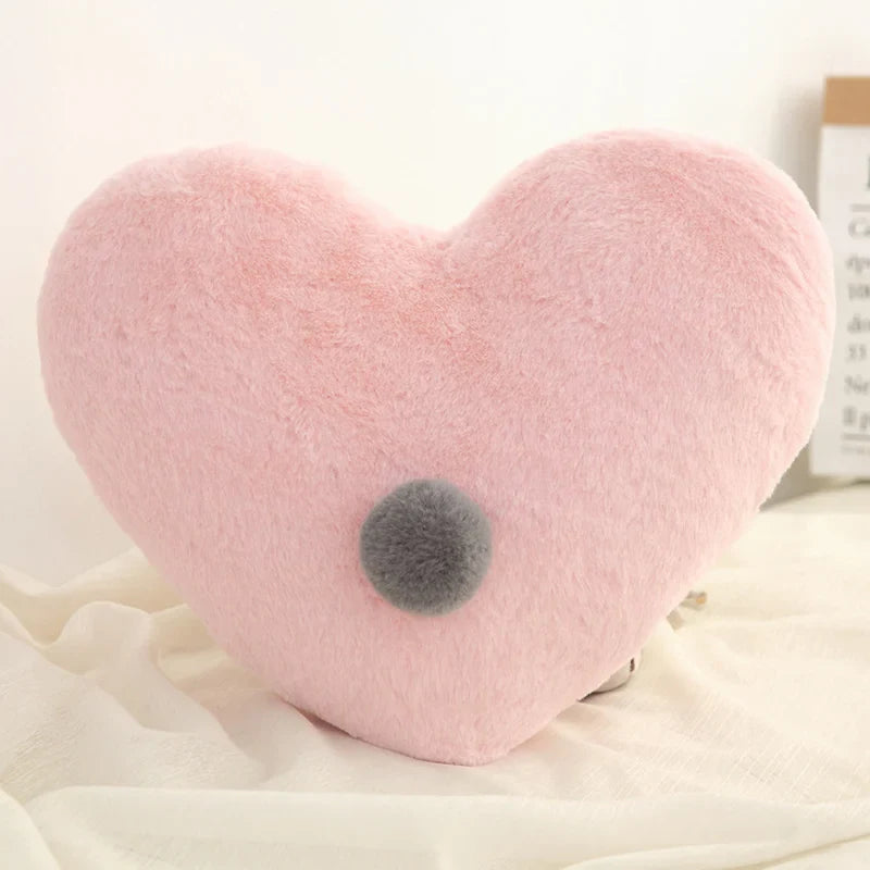 Unisex Plush Heart Baby Pillow - PP Cotton Filling, Lightweight & Soft, Multiple Sizes & Shapes by Baby Lamby at brixbailey.com