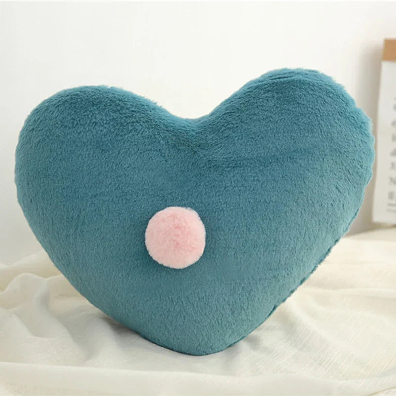 Unisex Plush Heart Baby Pillow - PP Cotton Filling - Lightweight & Soft by Baby Lamby at brixbailey.com