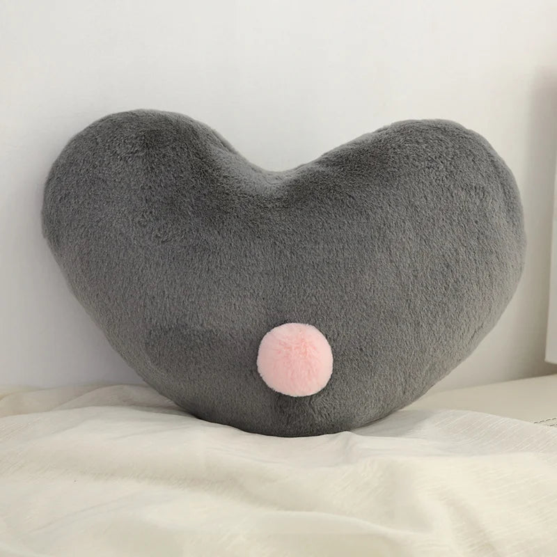 Unisex Plush Heart Baby Pillow - PP Cotton Filling, Lightweight & Soft, Multiple Sizes & Shapes by Baby Lamby at brixbailey.com