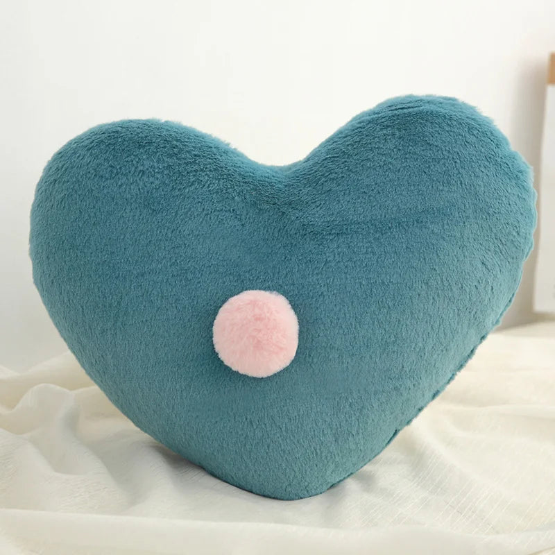 Unisex Plush Heart Baby Pillow - PP Cotton Filling - Lightweight & Cozy by Baby Lamby at brixbailey.com