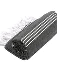 Pure Series: Sustainable Turkish Towel - Black-2