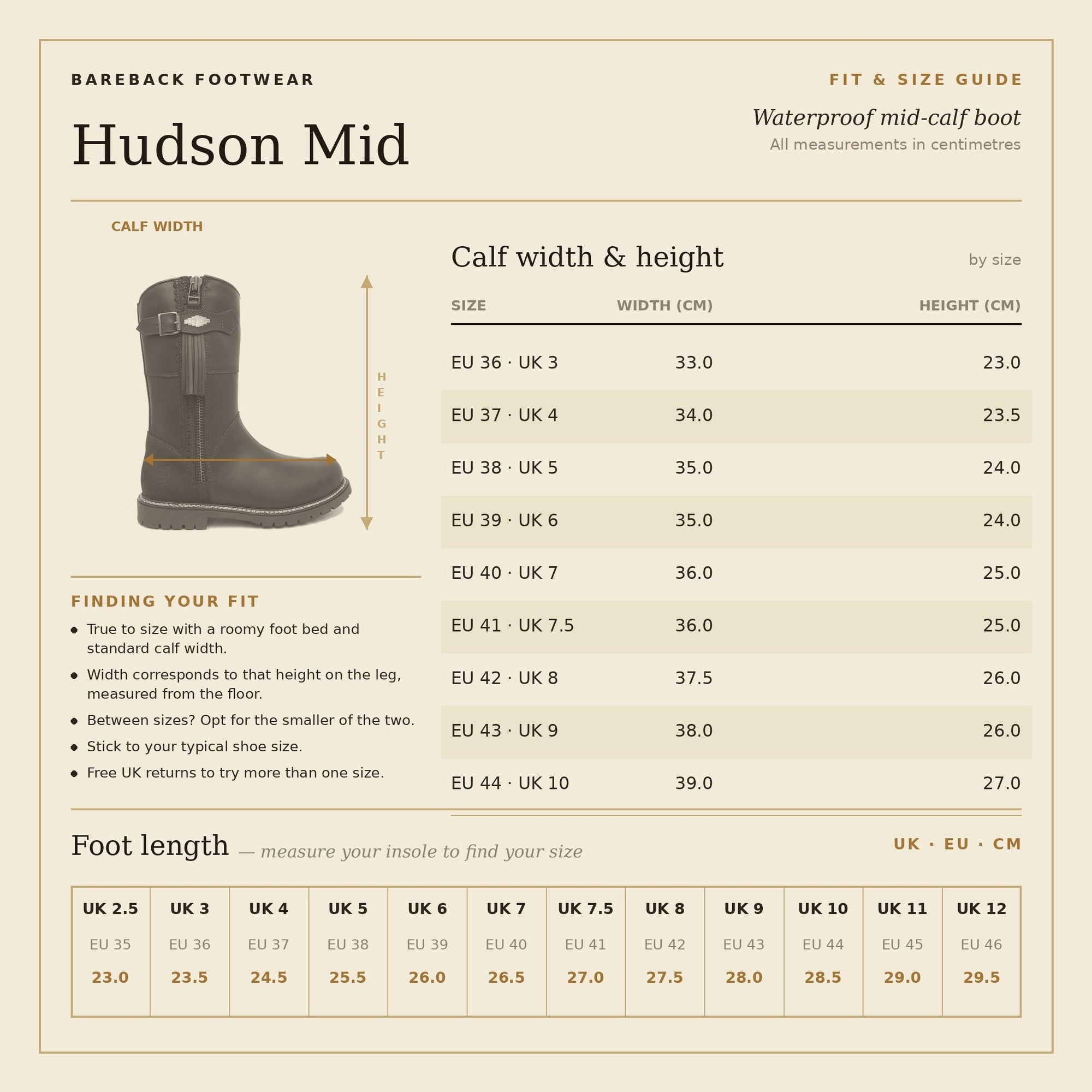 Hudson Mid Waterproof Boots - Chocolate