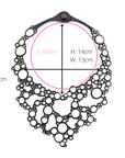 Bubbles Recycled Rubber Necklace-4