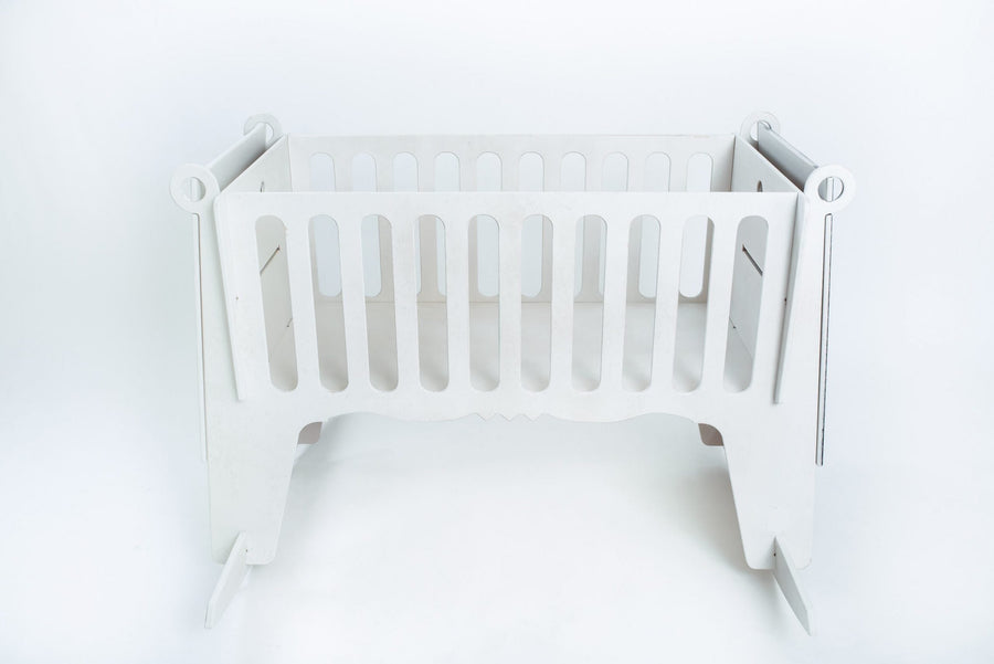 Natural Birchwood Baby Cradle