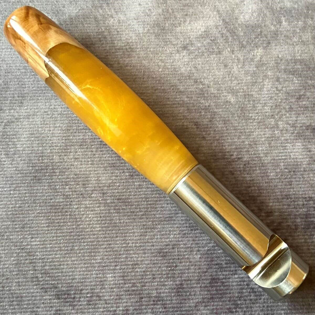 Artisan Handmade Burr Wood &amp; Resin Bottle Opener